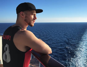 Mediterranean gay cruise sea day