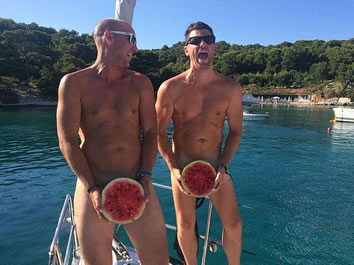 Croatia clothing optional gay sailing cruise