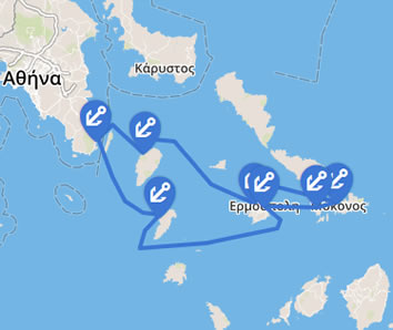 Greece Gay Sailing Pride Week map