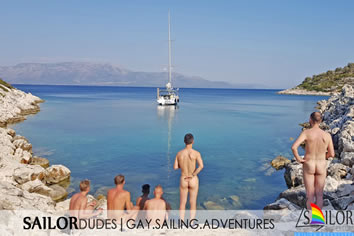 Naked Greece gay sailing holidays