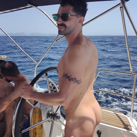 Saronic Greece naked gay sailing