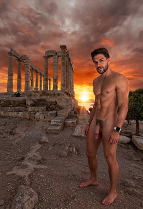 Sounion Greece nude gay sailing