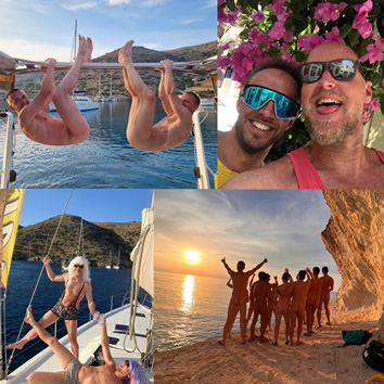 Mykonos Cyclades gay sailing cruise