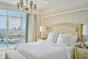 Four Seasons Cairo at Nile Plaza Hotel room