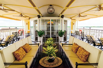 Mekong Princess deck lounge