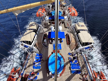 Royal Clipper deck view