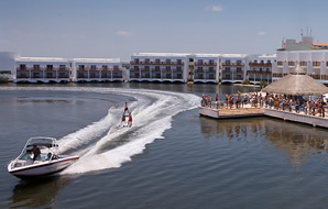 Exclusively gay Club Atlantis Cancun at Club Med resort Water Skiing