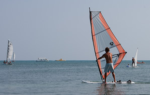 Exclusively gay Club Atlantis Cancun at Club Med resort Windsurfing