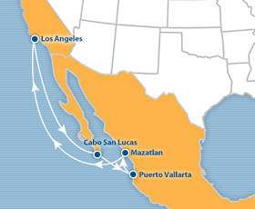 Mexican Riviera 2019 Atlantis gay cruise map