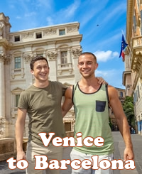 Venice to Barcelona Mediterranean gay cruise 2026