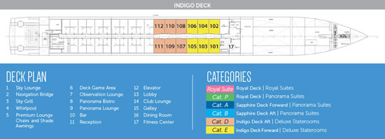 Avalon Tapestry II Indigo Deck