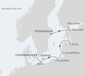 Baltic gay cruise map