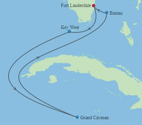 LGBT Caribbean Cruise map