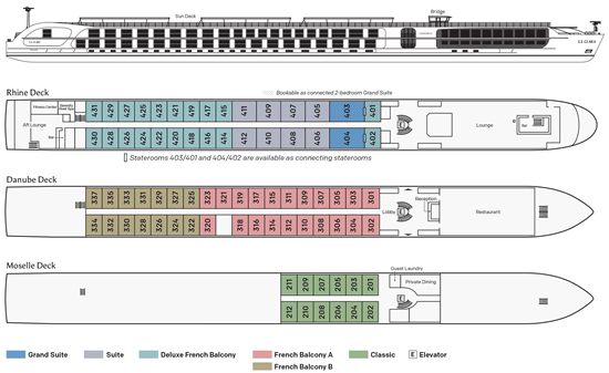 Uniworld Helen Deck Plans