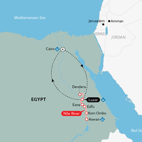 Egypt gay cruise map
