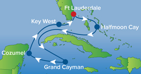 RSVP Caribbean 2020 Gay Cruise map
