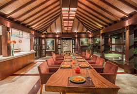 Bali gay villa dining room