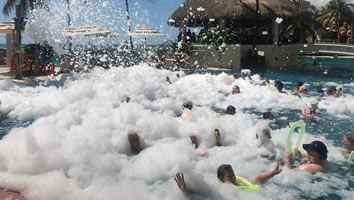 Mexico gay resort foam party