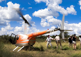 Feline Fields Vintage Camp Helicopter safari