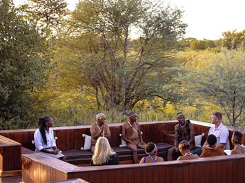 Botswana meet local bushmen