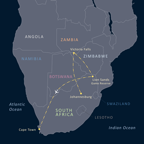 South Africa Gay Tour Map