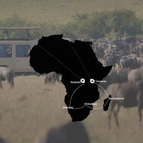 Africa Luxury Gay Tour Map