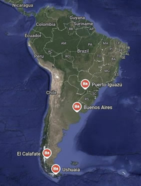 Argentina Gay Tour Map