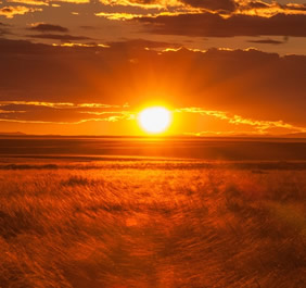 Mongolia sunset