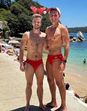 Sydney Gay Christmas beach