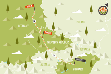 Europe gay tour map