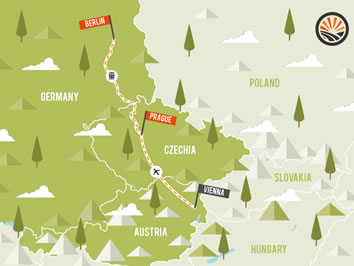 Europe gay tour map