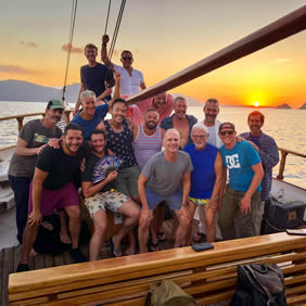 Greece gay sunset cruise