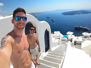 Santorini gay tour