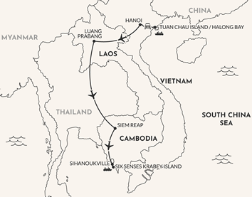 Southeast Asia gay tour map
