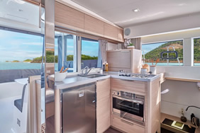 Lagoon catamaran kitchen