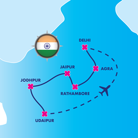 India gay tour map