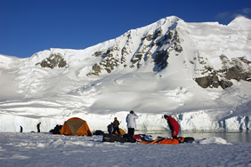 Antarctica camping