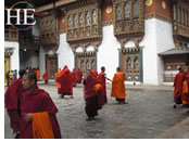 Bhutan monks