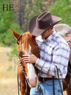 Gay Colorado dude ranch tour horse rider