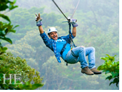 Costa Rica gay adventure tour - zip line