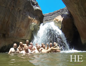 Grand Canyon gay adventure tour - naked pool party