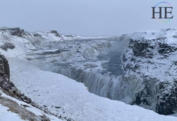Iceland winter gay tour Gullfoss