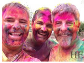 Gay India Holi festival colors