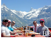 Switzerland gay tour - Alps lunch