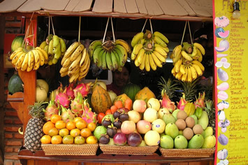 Laos fruit stand
