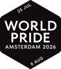 World Pride Amsterdam 2026 logo