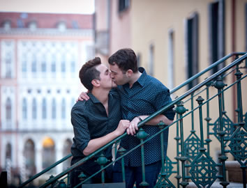 Gay Valentines Day in Venice
