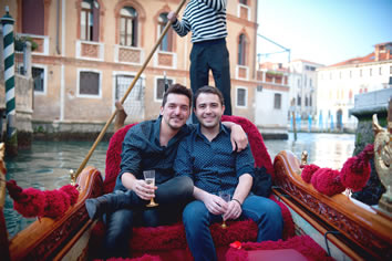 Venice gay gondola