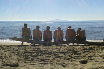 Puglia gay bike tour beach