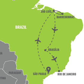 Brazil Gay Tour Map